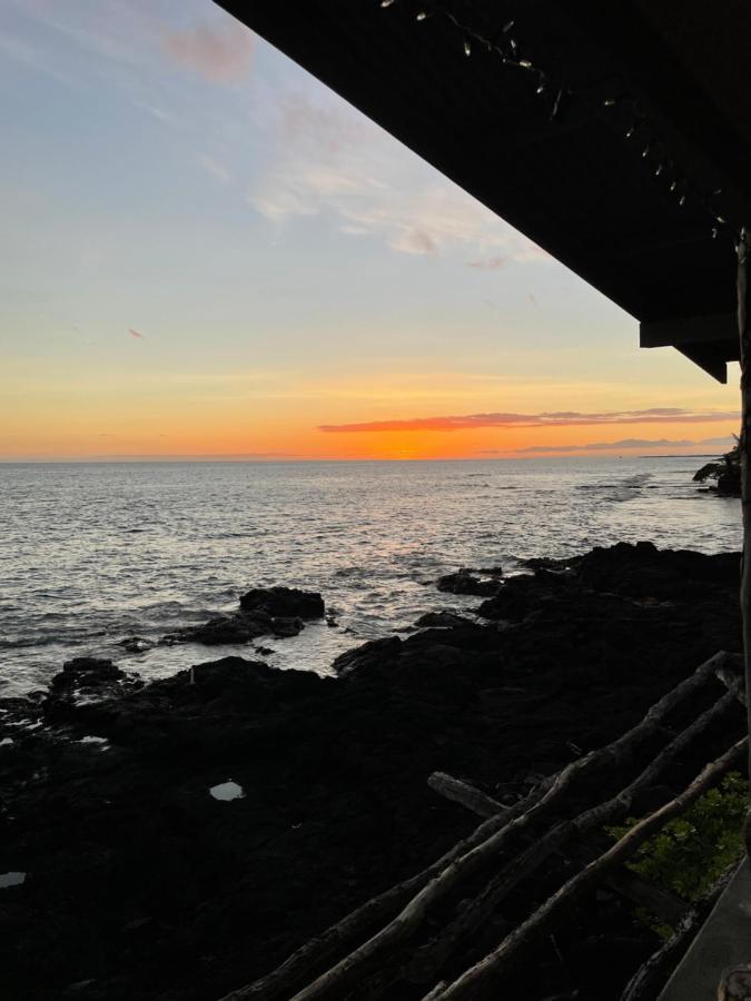 Ferienwohnung Moonlight Oceanfront Delight Kailua-Kona Exterior foto